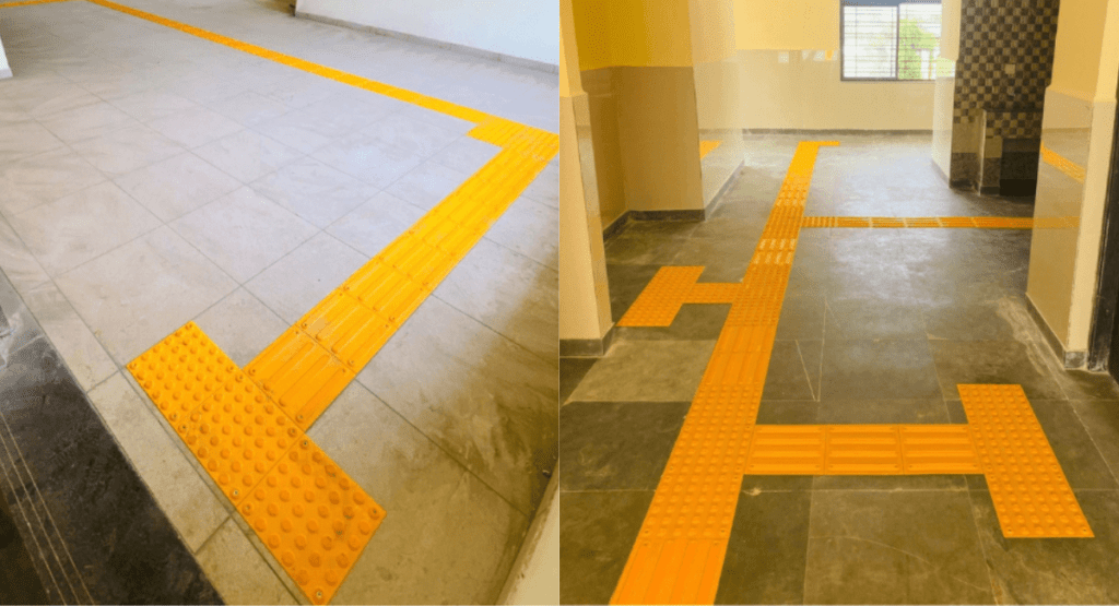 Tactile PU Tile with Warning Indicators