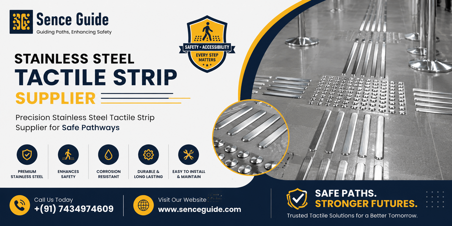Stainless Steel Tactile Strip Supplier