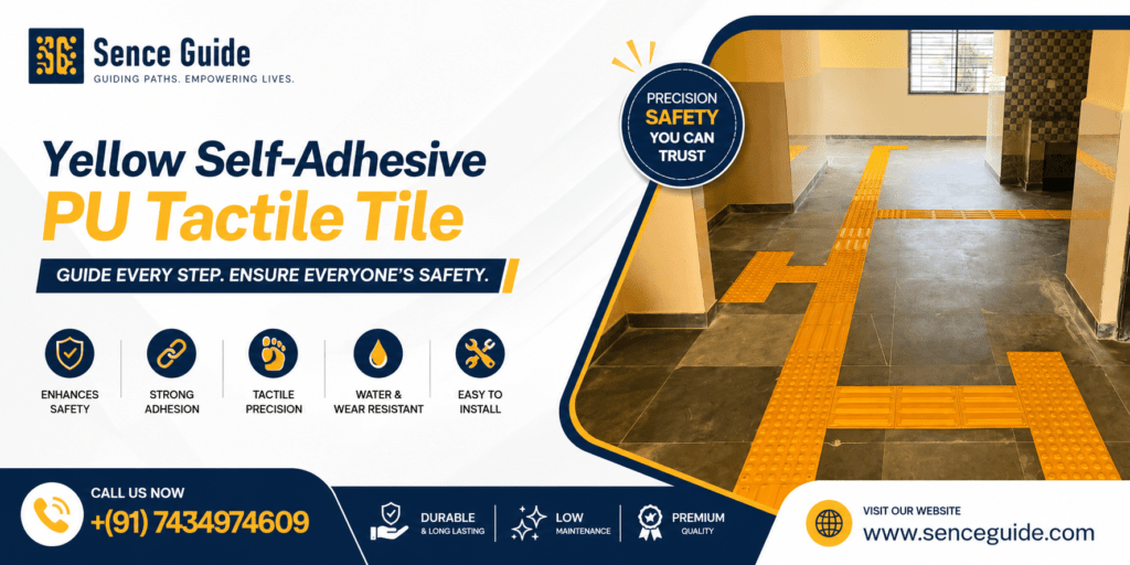 Yellow Self-Adhesive PU Tactile Tile