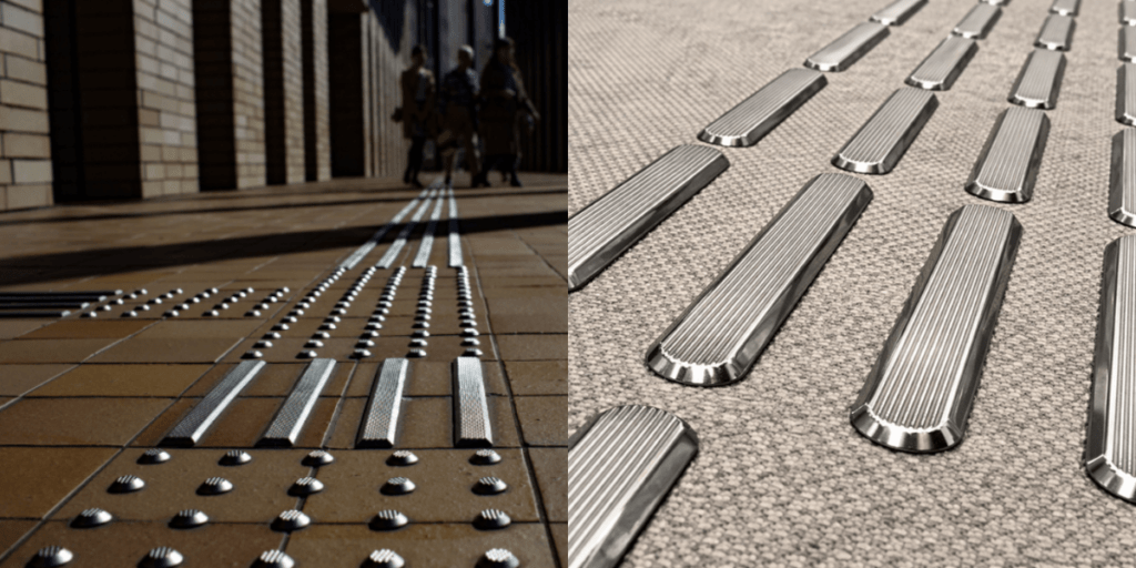 Sliver Stainless Steel Directional Tactile Strip