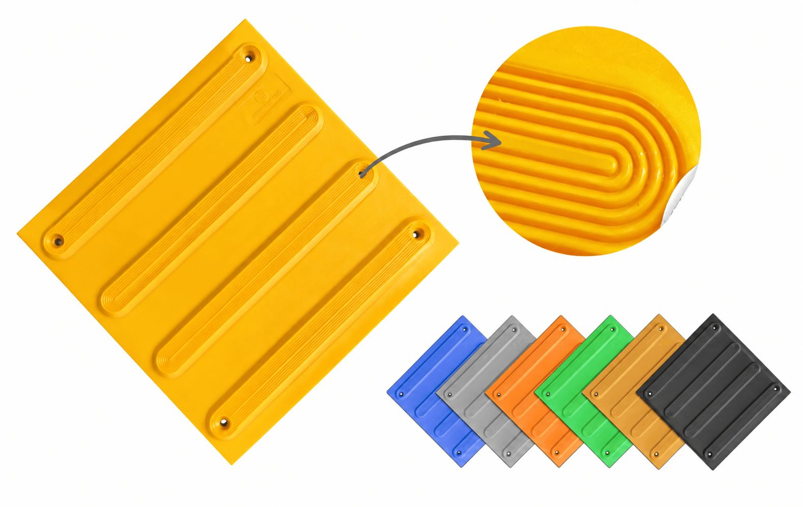 PU Directional Tile with Moulded Washer
