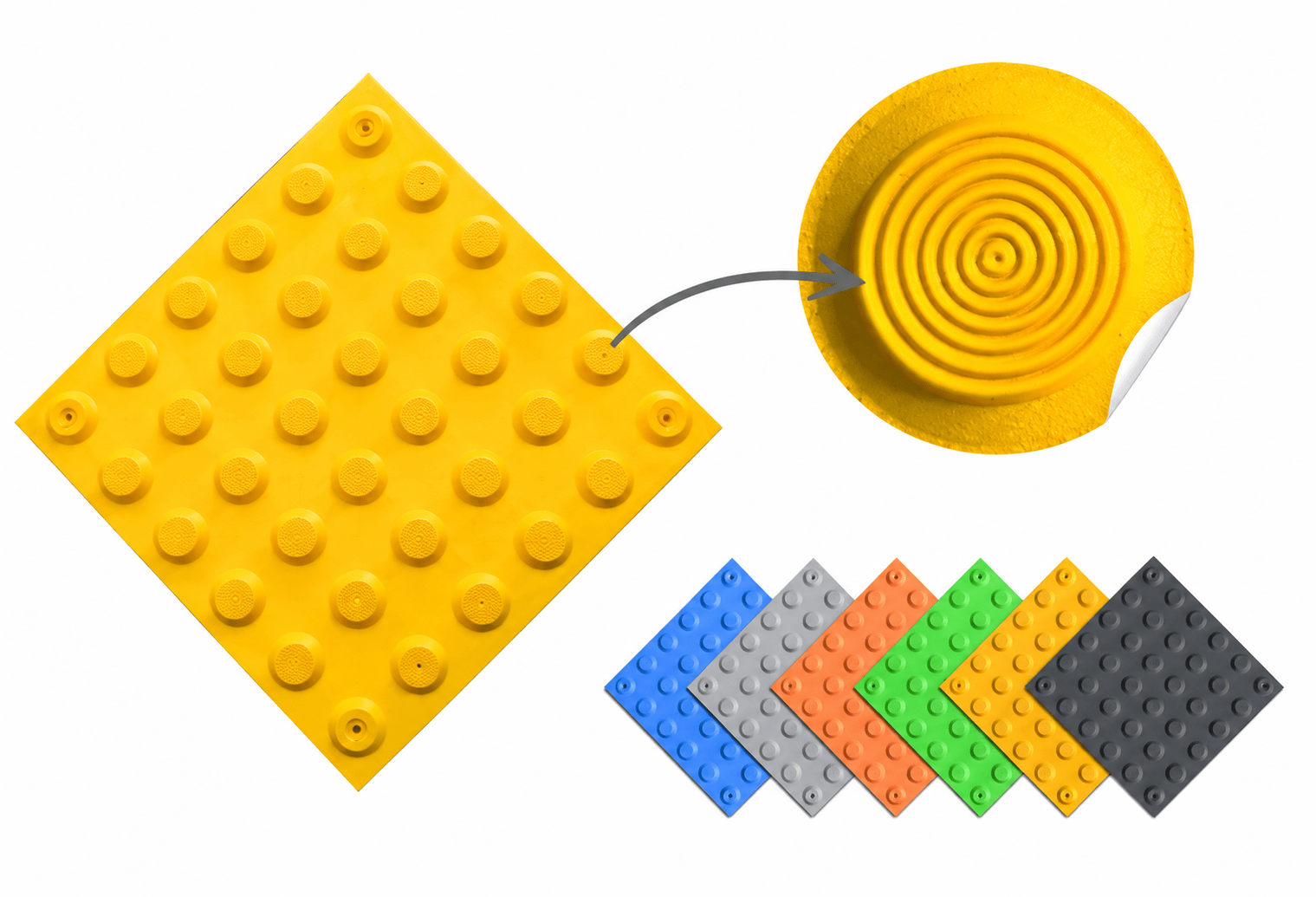 PU Tactile Tile Warning Design