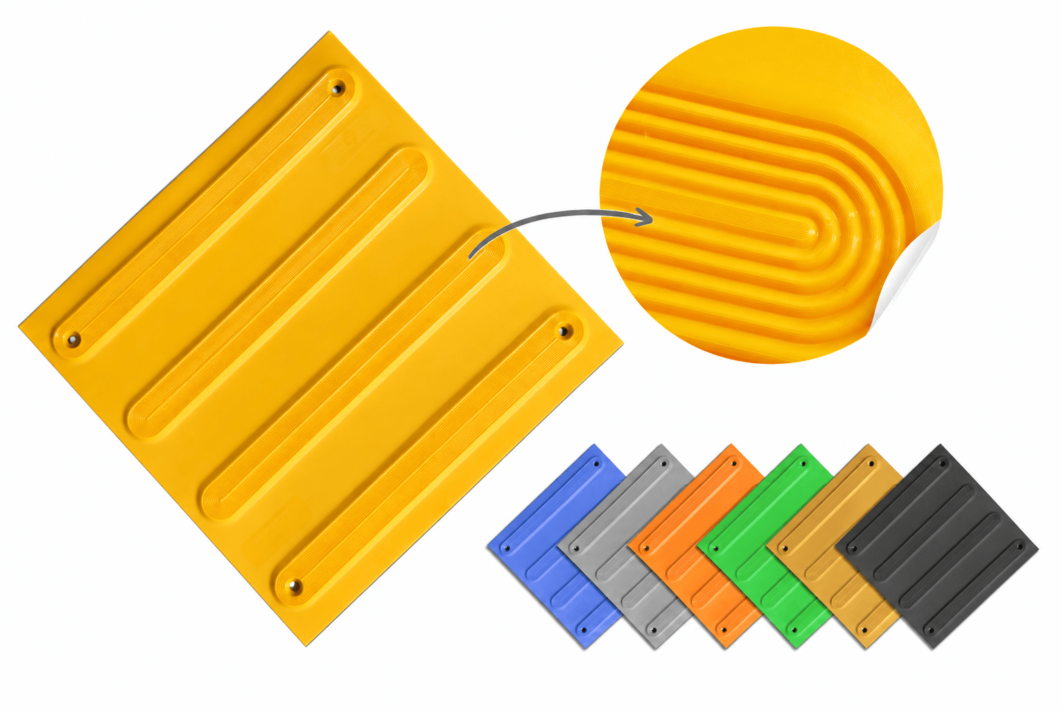 PVC Directional Tile with Moulded Washer