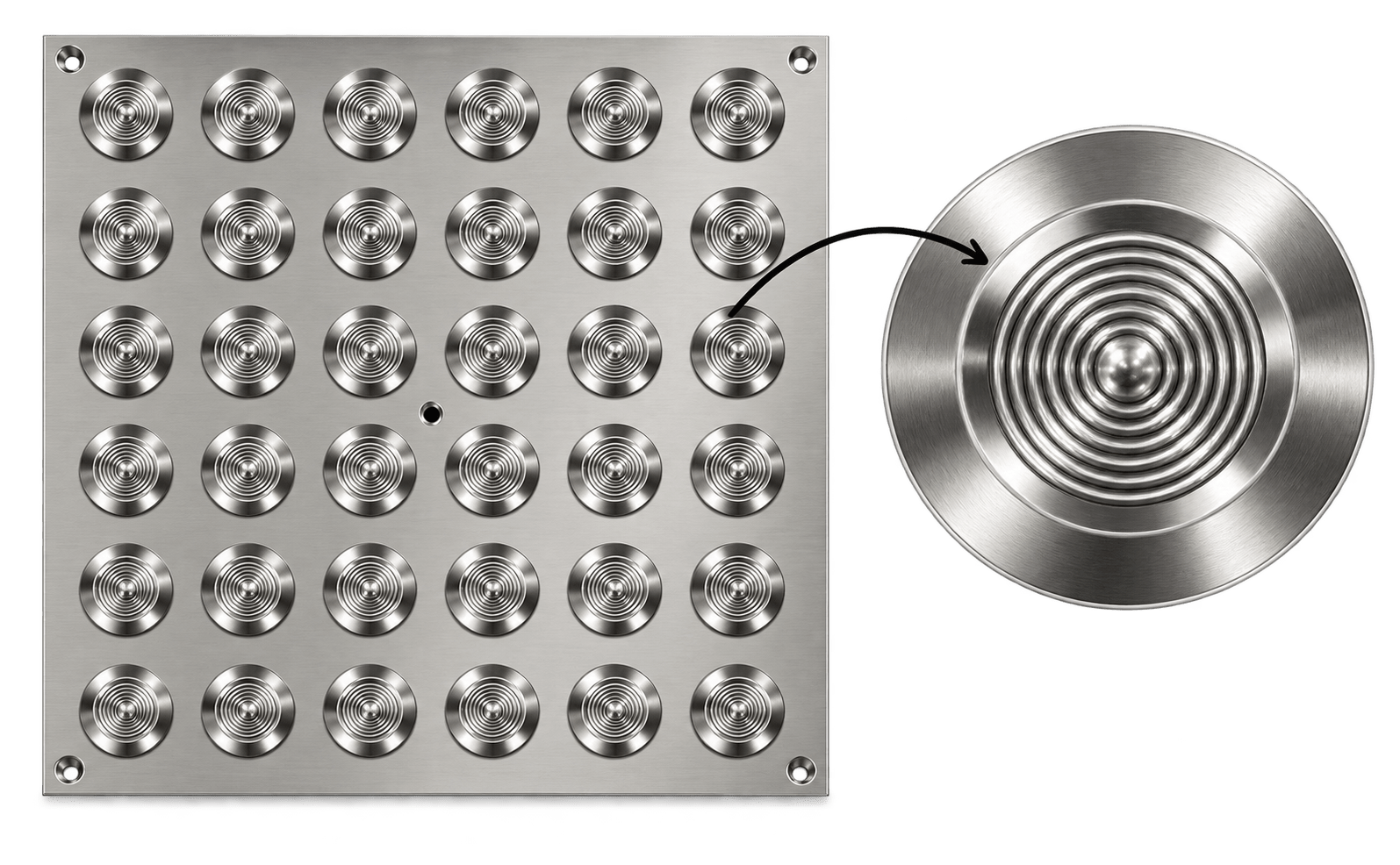 SS Tactile Tile — Warning