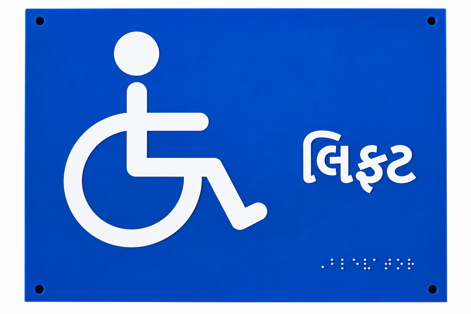 Sence Guide Acrylic Braille Signages
